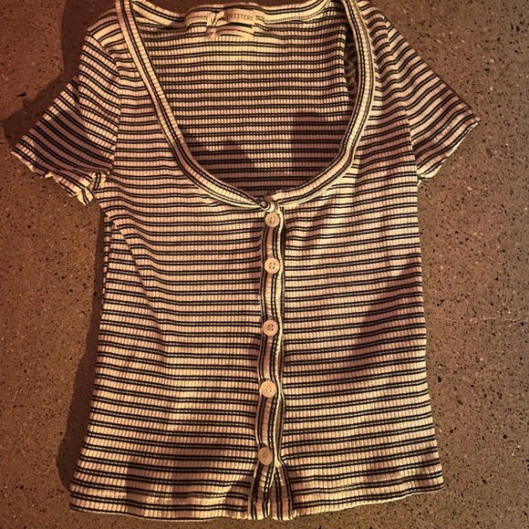 Striped, button up, xs, urban outfitters - Picture 1 of 4